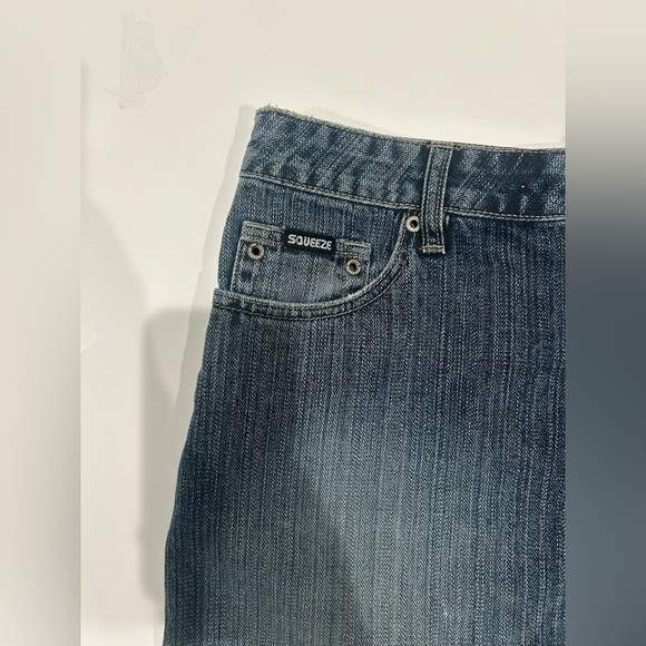 Vintage Y2K Squeeze Jeans Denim Mini Skirt Juniors 11 - Picture 5 of 8